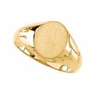 Picture of 14K Yellow Gold Signet Ring