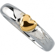 Picture of Sterling Silver & 14k Yellow Gold Metal Fashion Ring