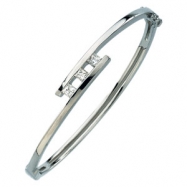 Picture of 14K White Gold Diamond Bangle Bracelet