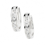 Picture of Sterling Silver Pair Cubic Zirconia Earring