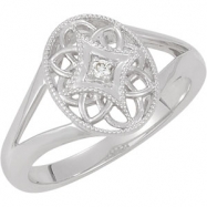 Picture of Sterling Silver Diamond Ring