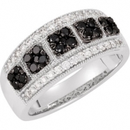 Picture of Black & White Diamond Ring