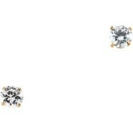 Picture of 14K Yellow PAIR 04.25 MM;P;CHILDRENS CZ EARRING Youth Cz Earring