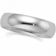 14K White Gold Comfort Fit Band