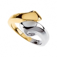 Picture of 14K Yellow White Gold Metal Fashion Ring