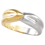 Picture of 14K Yellow Gold Two Tone Metal Fashion Ring