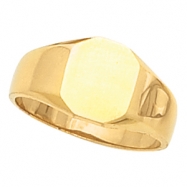 Picture of 14K Yellow Gold Octagon Signet Ring