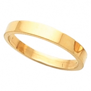 Picture of 14K Yellow Gold Flat Tapered Band