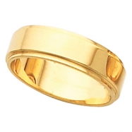 Picture of 14K Yellow Gold Flat Edge Band