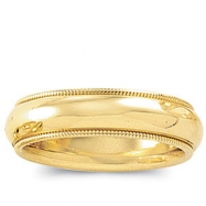 Picture of 14K Yellow Gold Light Milgrain Band