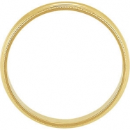 Picture of 14K Yellow Gold Light Milgrain Band