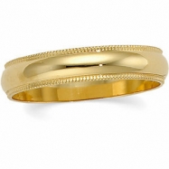 Picture of 14K Yellow Gold Light Milgrain Band