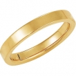 18K Yellow Gold Flat Comfort Fit Band