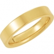 18K Yellow Gold Flat Comfort Fit Band