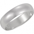 Sterling Silver Half Round Band