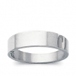 Sterling Silver Flat Tapered Band