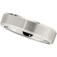 Picture of COBALT 6mm Satin And Polished Bevelled Band