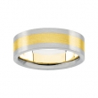 14K Yellow/White SIZE 11.50 Two Tone Design Band Wyw