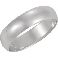 Picture of Platinum Half Round Band