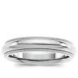 Platinum Comfort Fit Milgrain Band