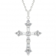 Brilliant CZ Cross Pendant