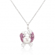 Picture of Pearl Crab Pendant Necklace