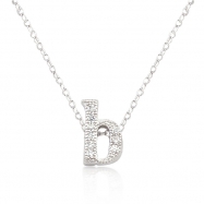 Picture of Micro-Pave Initial B Pendant