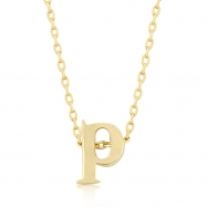 Picture of Golden Initial P Pendant