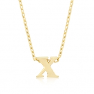 Picture of Golden Initial X Pendant