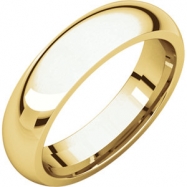 Picture of 18kt Yellow 05.00 mm Comfort Fit Band