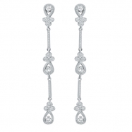 Picture of Diamond Drop Chandelier Stiletto Earrings