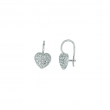 Diamond heart earrings