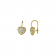 Diamond heart earrings