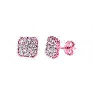 Picture of Diamond square shape earrings