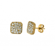 Picture of Diamond square shape earrings