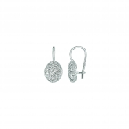 Picture of Diamond oval shape earrings