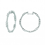 Picture of Diamond hoops earrings