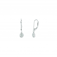 Picture of Diamond bezel set earrings