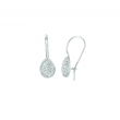 Diamond pear shape earrings