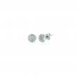 Diamond round earrings