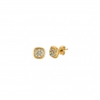 Diamond square earrings