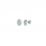 Picture of Diamond oval earrings