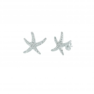 Picture of Diamond starfish earrings