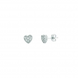 Diamond heart earrings