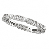 Picture of Diamond Stack Ring Band 14K White Gold