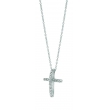 Diamond cross necklace