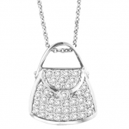 Picture of Diamond Purse Pendant Necklace