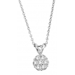 Diamond flower necklace