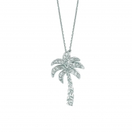 Picture of Diamond palm tree necklace