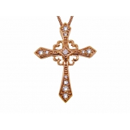 Picture of Diamond cross necklace